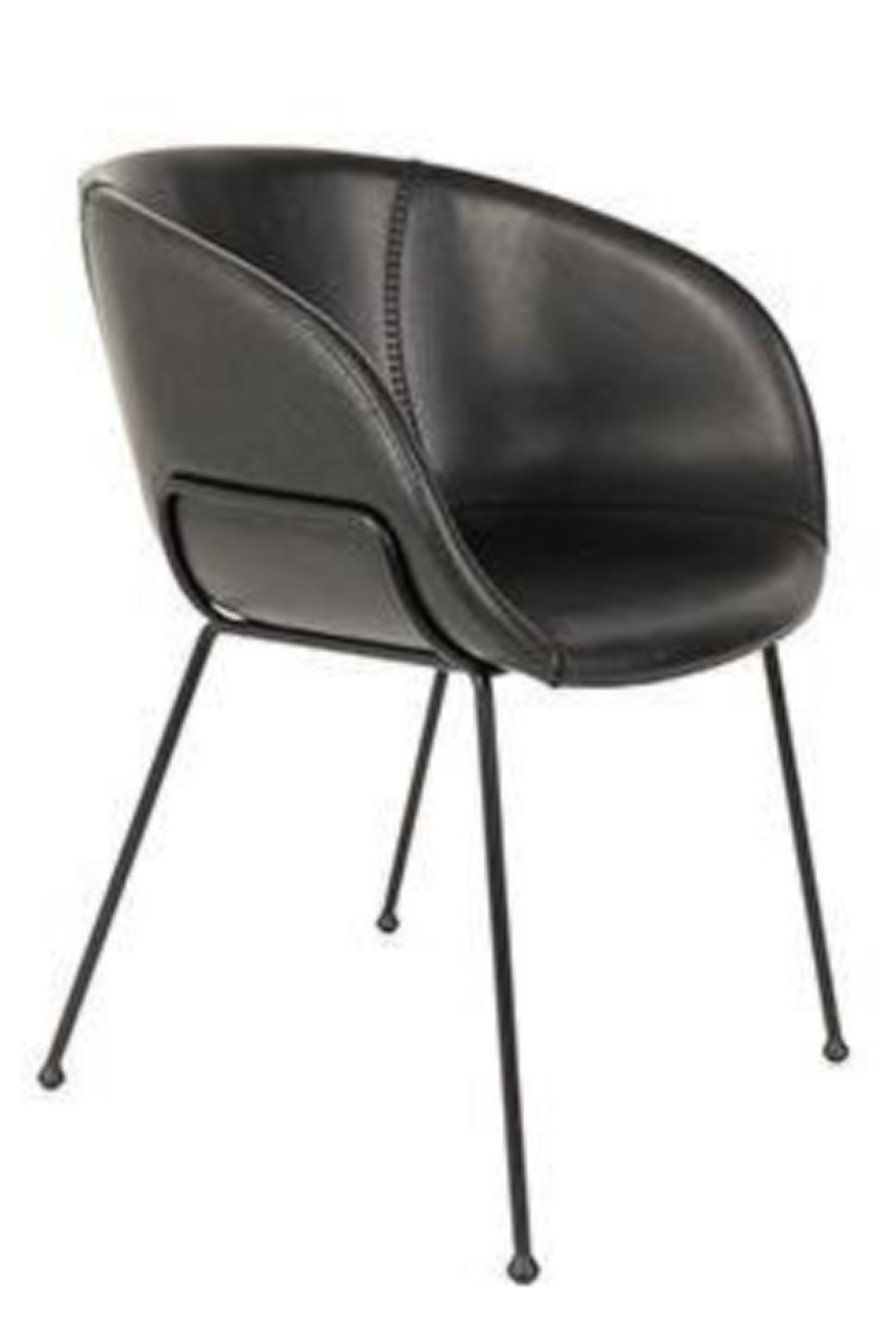 Baseball-Stitched Leather Armchairs (2) | Zuiver Feston | OROA.com