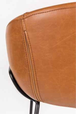 Baseball-Stitched Leather Armchairs (2) | Zuiver Feston | OROA.com