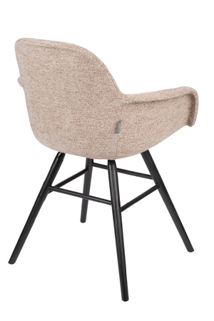 Fabric Upholstered Dining Armchairs (2) | Zuiver Albert Kuip | Oroa.com