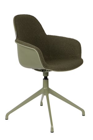 Green Upholstered Swivel Armchairs (2) | Zuiver Albert | Oroatrade