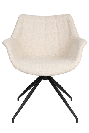 Upholstered Swivel Armchair Set (2) | Zuiver Doulton | OROA.com