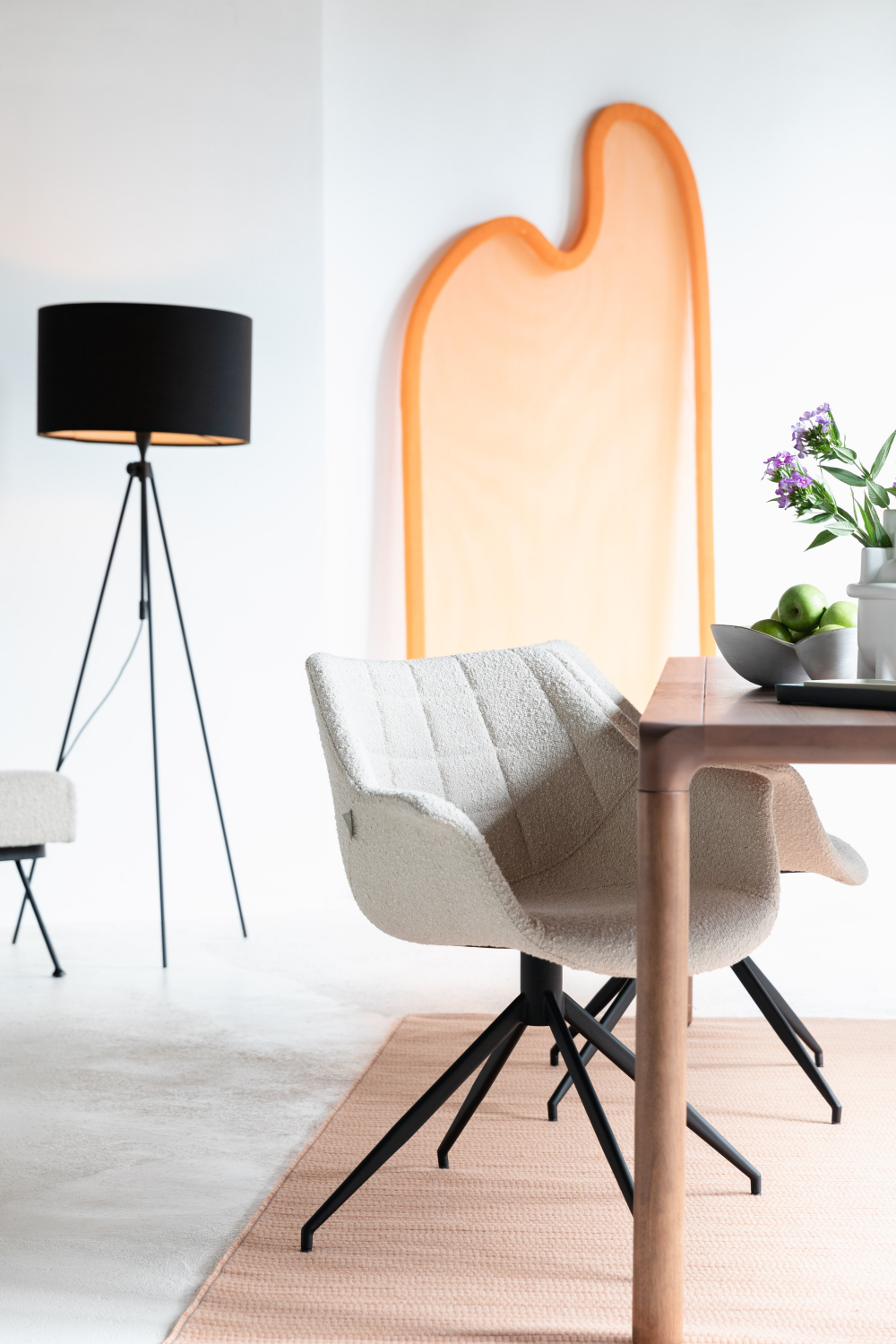 Upholstered Swivel Armchair Set (2) | Zuiver Doulton | OROA.com