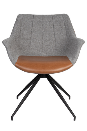 Upholstered Swivel Armchair Set (2) | Zuiver Doulton | OROA.com