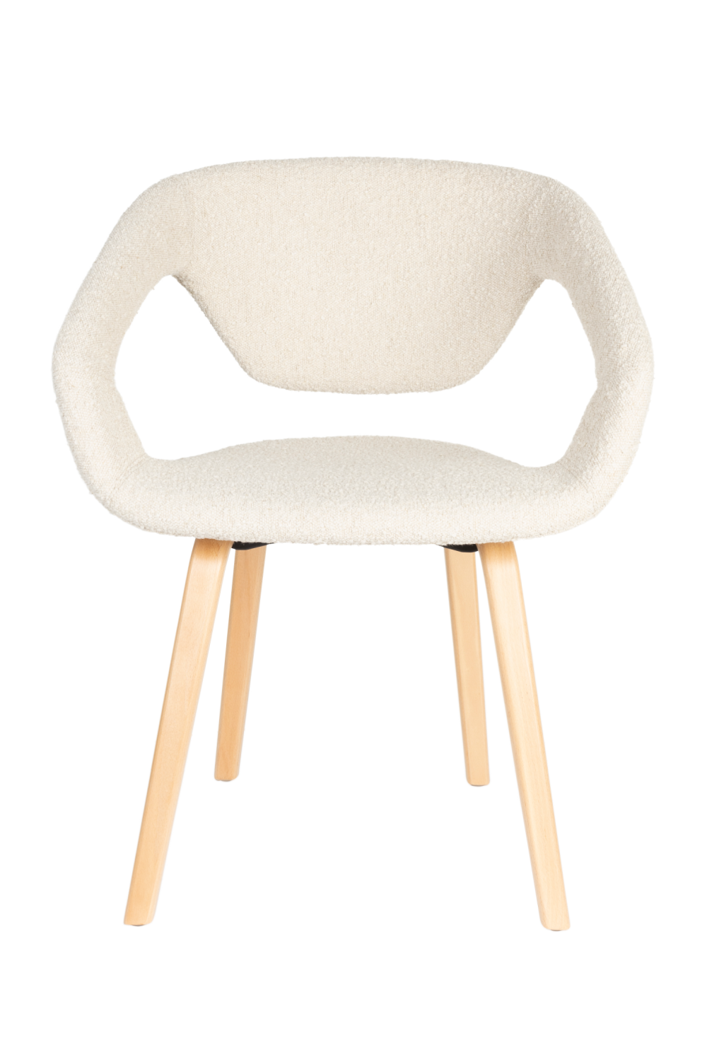 Bouclé Dining Armchairs (2) | Zuiver Flexback | OROA.com
