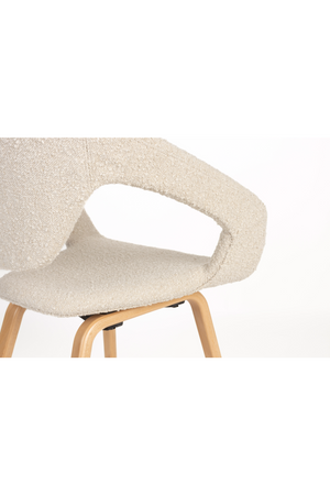 Bouclé Dining Armchairs (2) | Zuiver Flexback | OROA.com