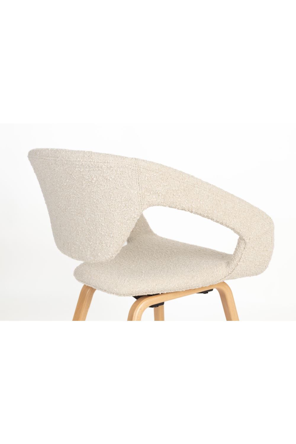 Bouclé Dining Armchairs (2) | Zuiver Flexback | OROA.com