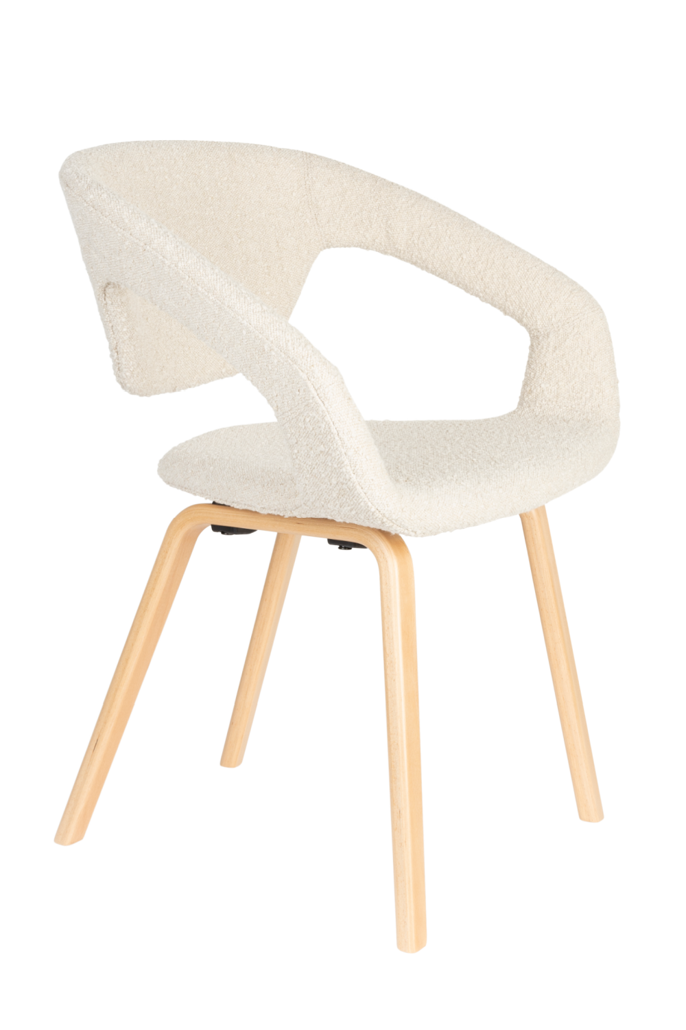 Bouclé Dining Armchairs (2) | Zuiver Flexback | OROA.com