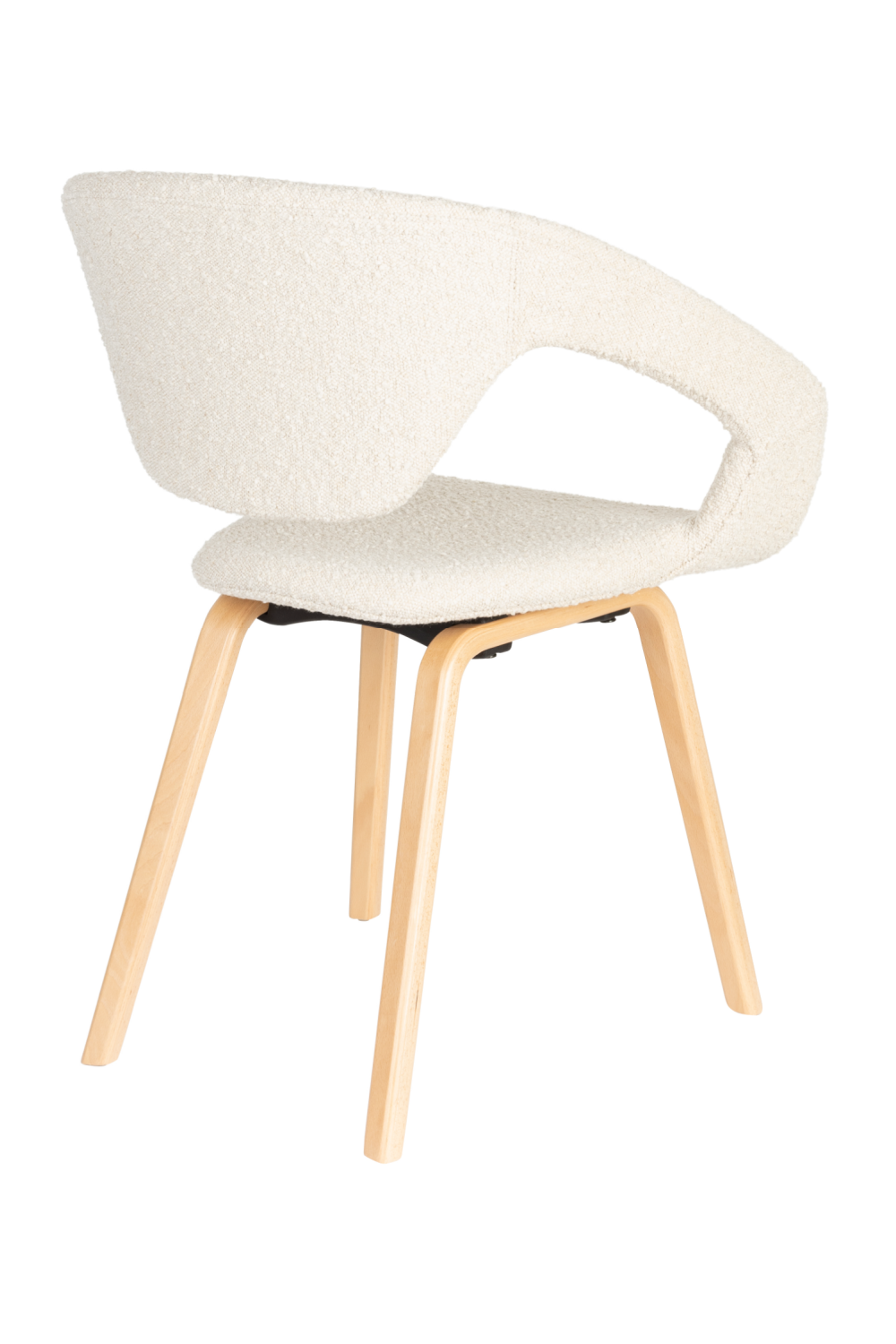 Bouclé Dining Armchairs (2) | Zuiver Flexback | OROA.com