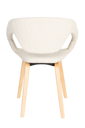 Bouclé Dining Armchairs (2) | Zuiver Flexback | OROA.com