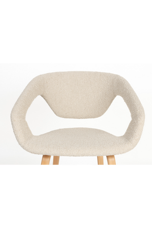 Bouclé Dining Armchairs (2) | Zuiver Flexback | OROA.com