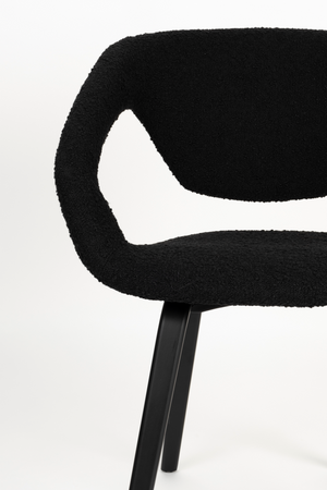 Bouclé Dining Armchairs (2) | Zuiver Flexback | OROA.com
