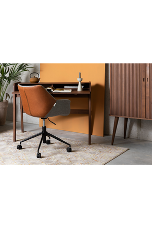 Vintage Brown Leather Office Chair | Zuiver Doulton | OROA.com