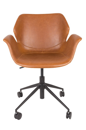 Leather Swivel Office Chair | Zuiver Nikki | Oroa.com