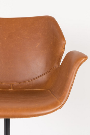 Leather Swivel Office Chair | Zuiver Nikki | Oroa.com