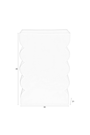 Scalloped Modern Stool | Zuiver Curves | OROA.com