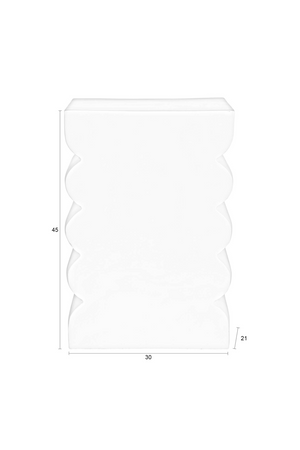 Scalloped Modern Stool | Zuiver Curves | OROA.com