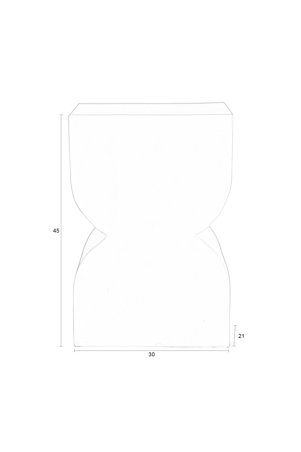 Hourglass Modern Stool | Zuiver Cones | OROA.com