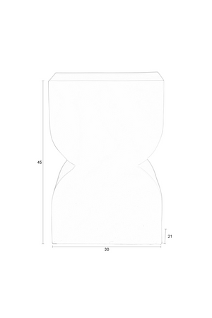 Hourglass Modern Stool | Zuiver Cones | OROA.com