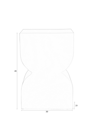 Hourglass Modern Stool | Zuiver Cones | OROA.com