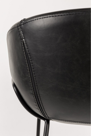 Baseball-Stitched Leather Counter Stools (2) | Zuiver Feston | Oroa.com