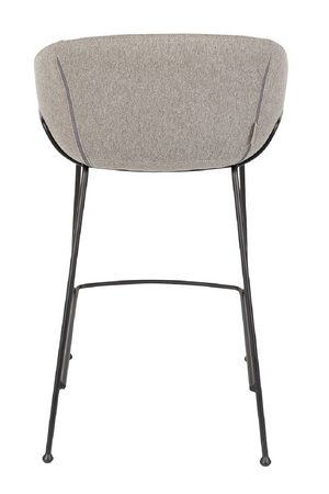 Gray Upholstered Counter Stools (2) | Zuiver Feston | OROA.com