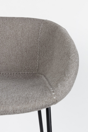 Gray Upholstered Counter Stools (2) | Zuiver Feston | OROA.com