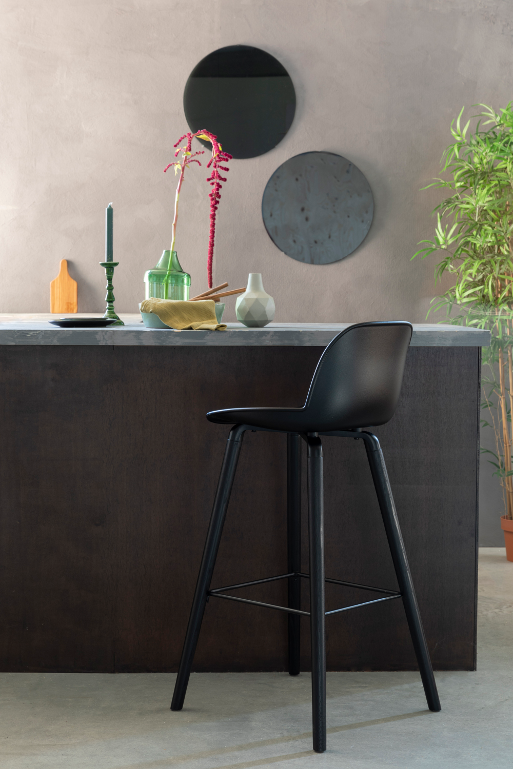 Contemporary Molded Barstools (2) | Zuiver Albert | OROA.com