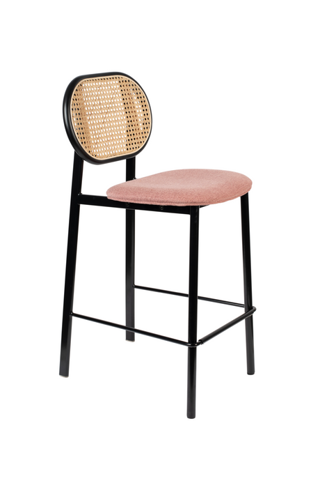 Rattan Backrest Counter Stool | Zuiver Spike | OROA.com