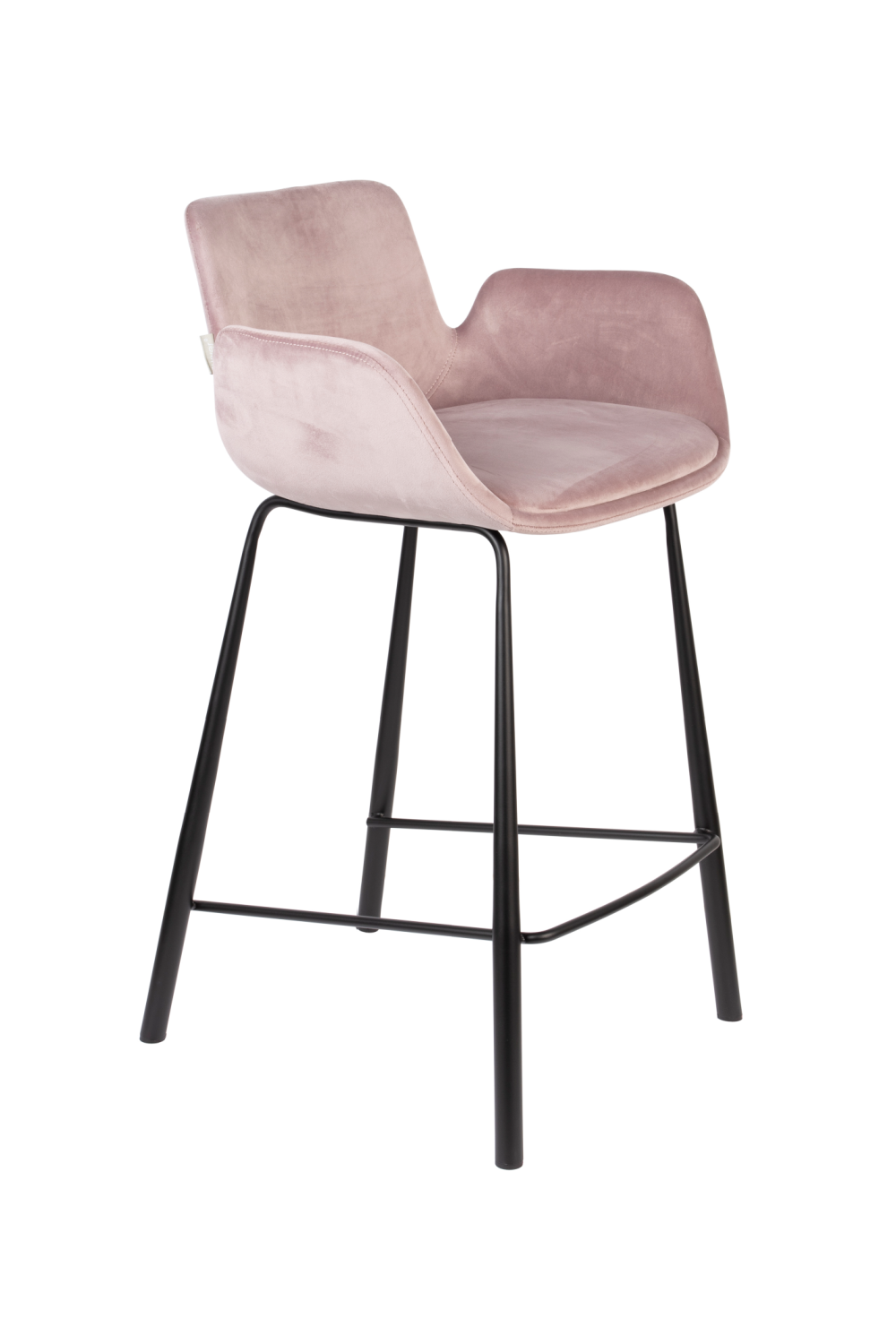 Velvet Upholstered Counter Stools (2) | Zuiver Brit | OROA.com