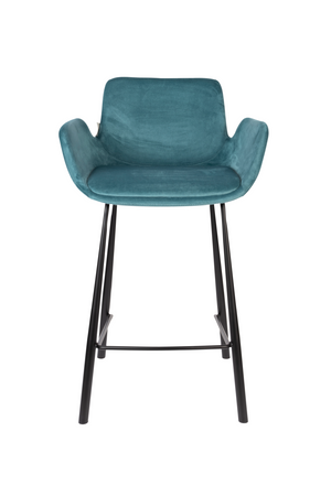 Velvet Upholstered Counter Stools (2) | Zuiver Brit | OROA.com