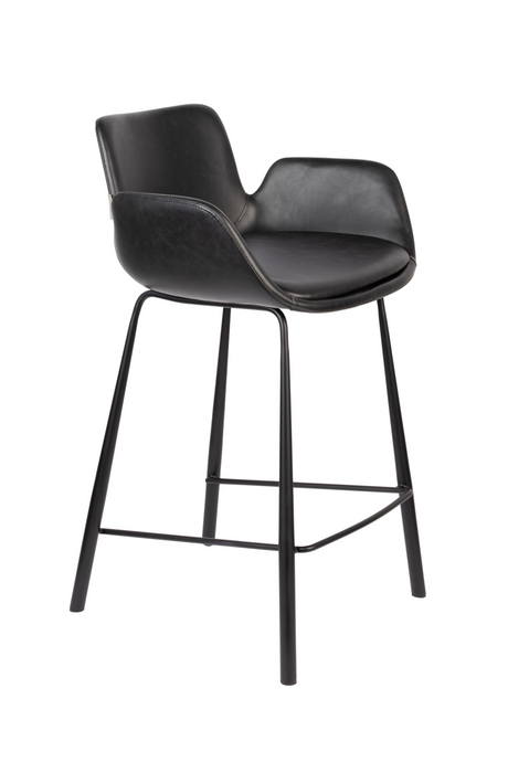 Leather Upholstered Counter Stools (2) | Zuiver Brit | OROA.com