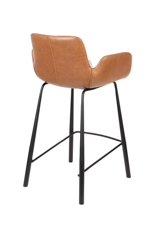 Leather Upholstered Counter Stools (2) | Zuiver Brit | OROA.com