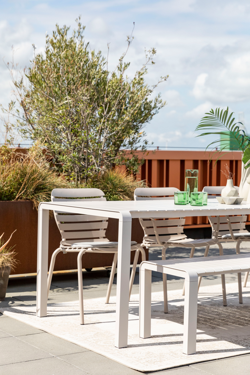 Rectangular Slatted Garden Bench | Zuiver Vonder | OROA.com