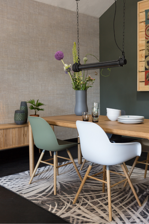 Lacquered Wood Dining Table (S) | Zuiver Storm | OROA.com