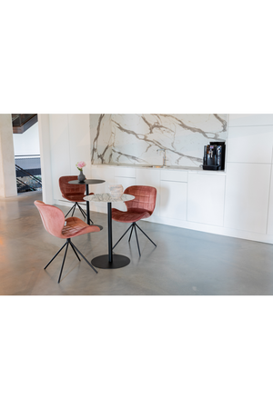 Black Pedestal Bistro Table | Zuiver Snow | OROA.com