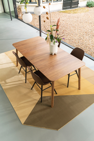 Lacquered Walnut Dining Table | Zuiver Glimps | OROA.com
