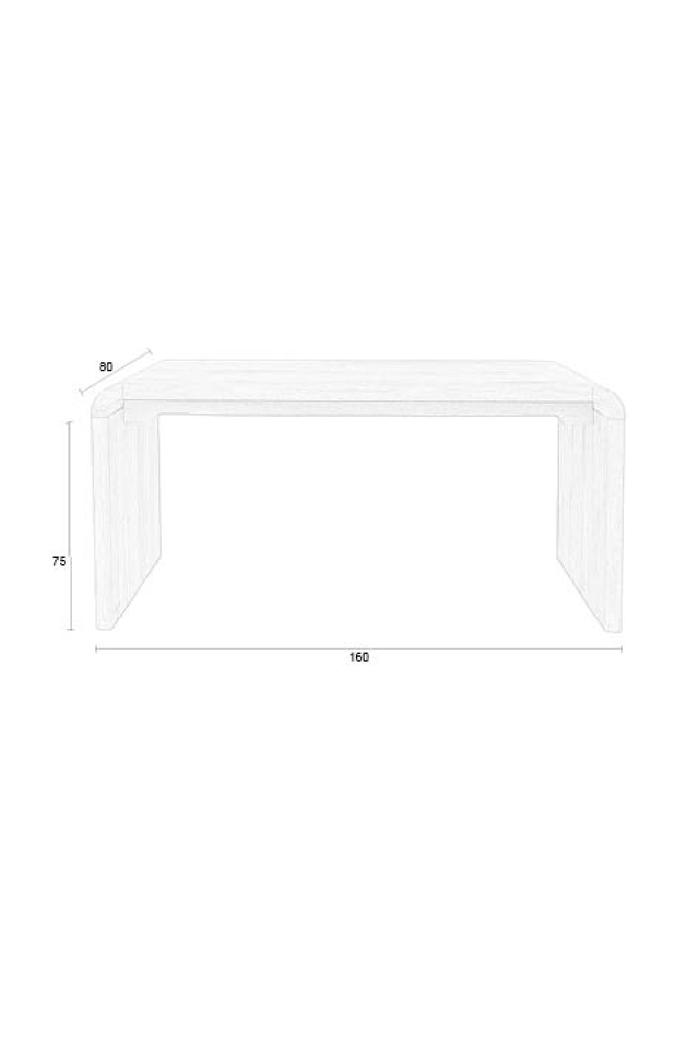 Oak Curved Dining Table | Zuiver Brave | OROA.com