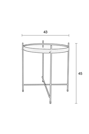 Round Framed Side Table (S) | Zuiver Cupid | OROA.com