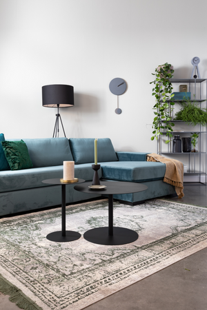 Black Round Side Table | Zuiver Snow | Oroa.com