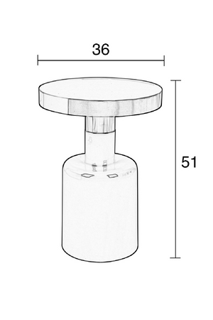 Enameled Metal Side Table | Zuiver Glam | Oroa.com