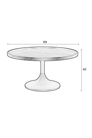Black Round Coffee Table | Zuiver Jason | OROA.com