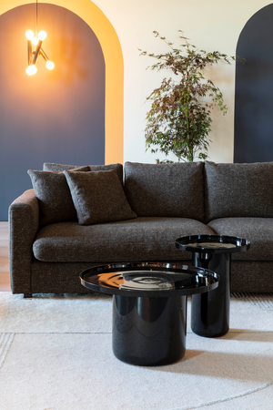 Round Black Coffee Table | Zuiver Shiny Bomb | OROA.com