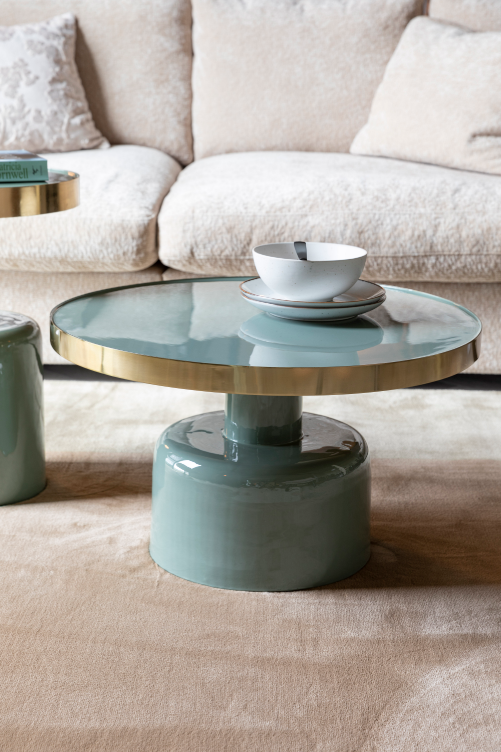 Round Enameled Coffee Table | Zuiver Glam | Oroatrade
