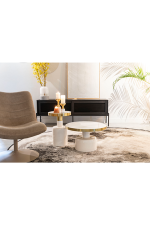 Round Enameled Coffee Table | Zuiver Glam | Oroatrade