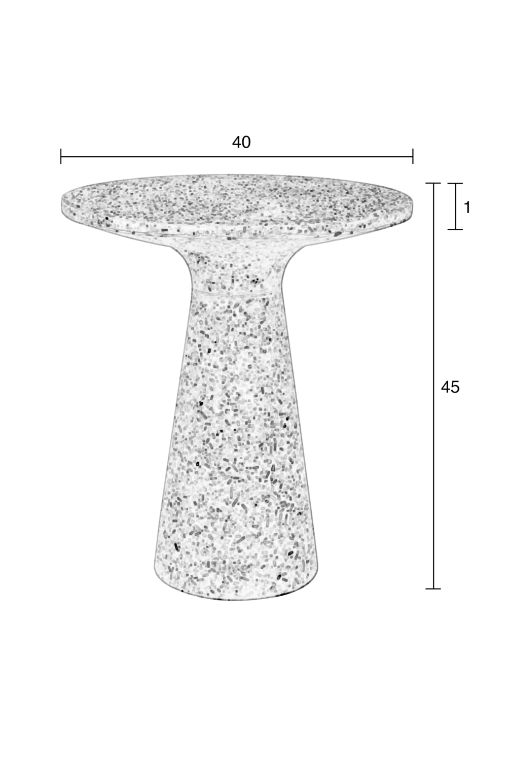 Pedestal Indoor/Outdoor Side Table | Zuiver Victoria  | OROA.com