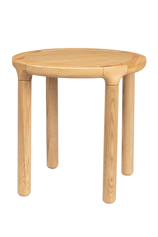 Round Oak Side Table | Zuiver Storm | OROA.com