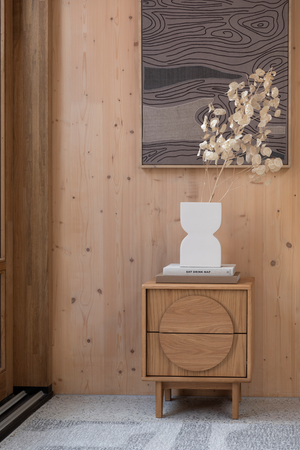 Oak Bedside Table | Zuiver Groove | OROA.com