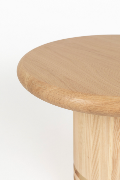 Wooden Pedestal Side Table | Zuiver Chunk | OROA.com