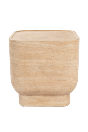 Minimalist Travertine Side Table | Zuiver Noble | OROA.com
