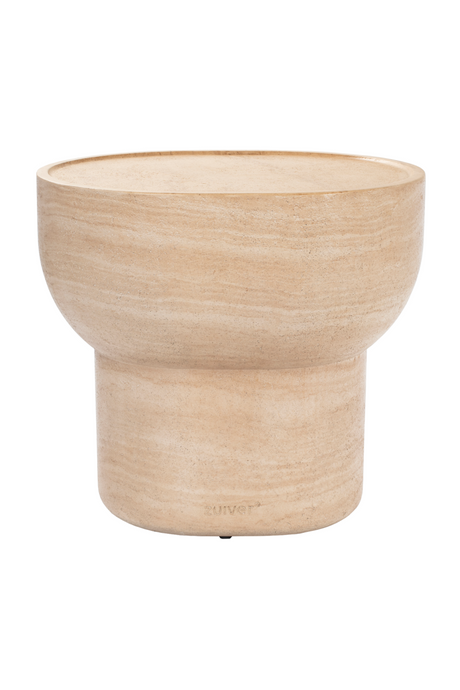 Minimalist Travertine Side Table | Zuiver Noble | OROA.com